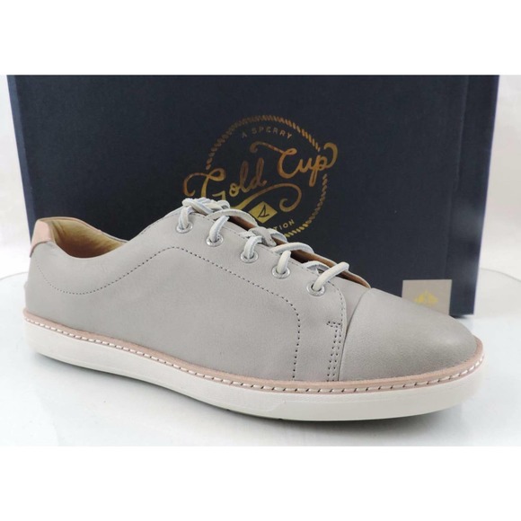 Women's Shoes Sperry Top Sider GOLD CUP CRUZ Lace Up Sneakers Light Grey Size 10 - Picture 3 of 9